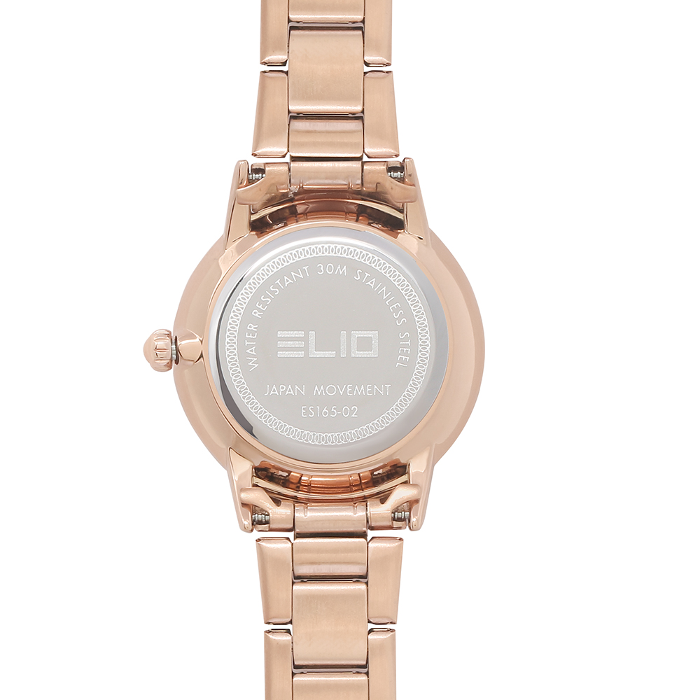 Đồng hồ Elio Sunshine 29 mm Nữ ES165-02 Màu Vàng Hồng