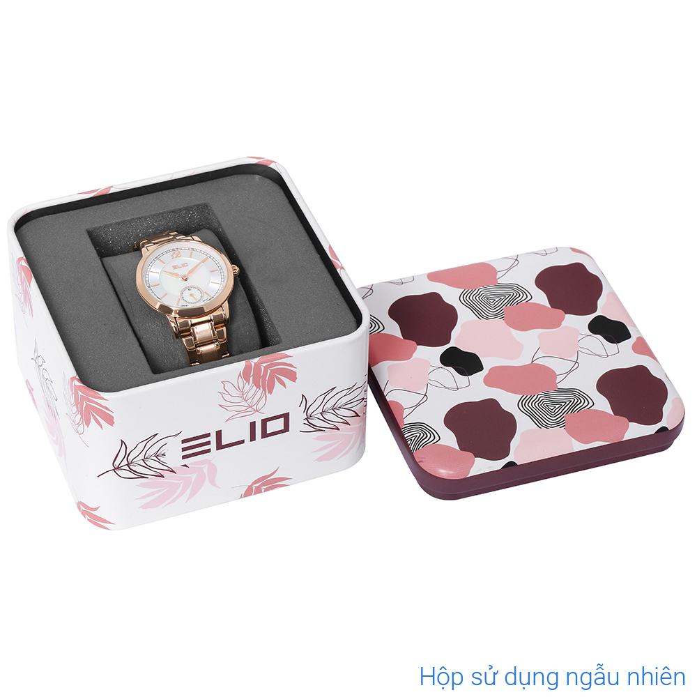 Đồng hồ Elio Sunshine 29 mm Nữ ES165-02 Màu Vàng Hồng