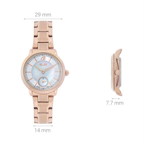 Đồng hồ Elio Sunshine 29 mm Nữ ES165-02 Màu Vàng Hồng