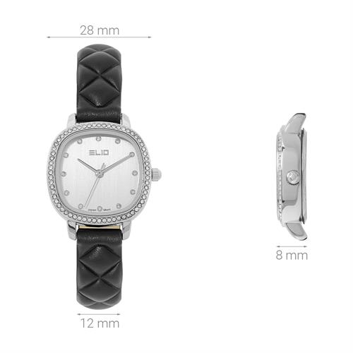 Đồng hồ Elio Elegant Lady 28 mm Nữ EL145-01 Màu Đen