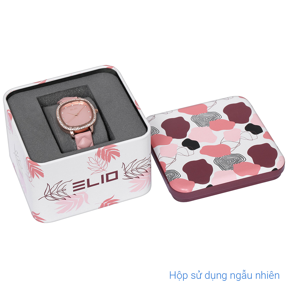 Đồng hồ Elio Elegant Lady 28 mm Nữ EL145-02 Màu Hồng