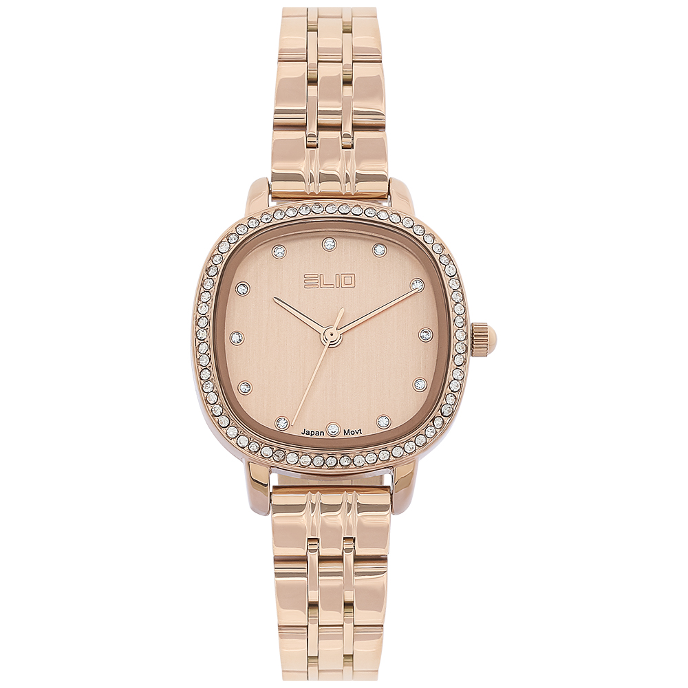 Đồng hồ Elio Elegant Lady 28 mm Nữ ES166-01 Màu Vàng Hồng