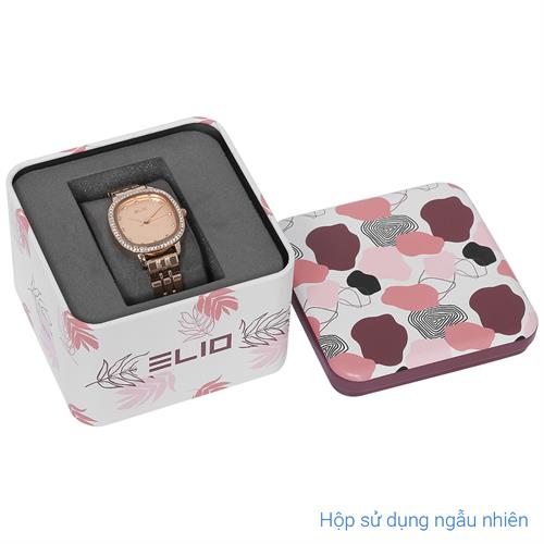 Đồng hồ Elio Elegant Lady 28 mm Nữ ES166-01 Màu Vàng Hồng