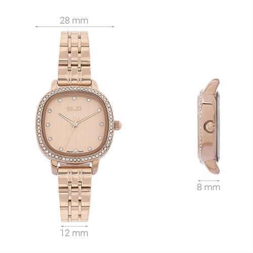 Đồng hồ Elio Elegant Lady 28 mm Nữ ES166-01 Màu Vàng Hồng