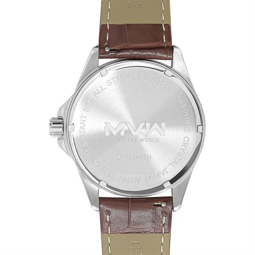 Đồng hồ MVW 43 mm Nam ML050-01N Màu Nâu