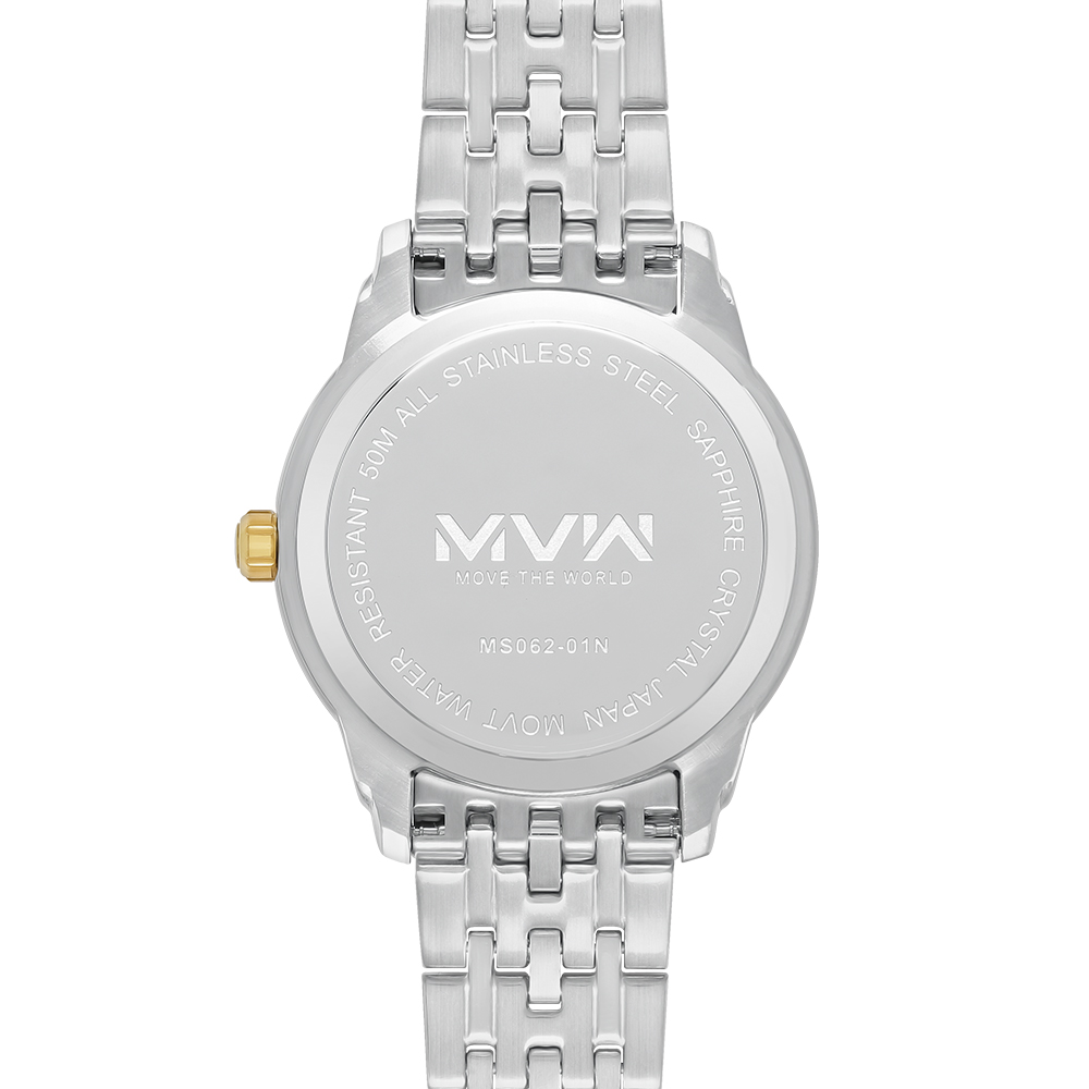 Đồng hồ MVW 41 mm Nam MS062-01N Màu Bạc