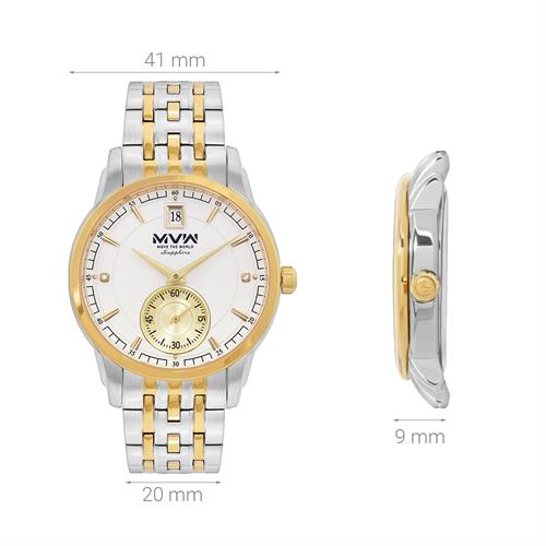 Đồng hồ MVW 41 mm Nam MS062-01N Màu Bạc
