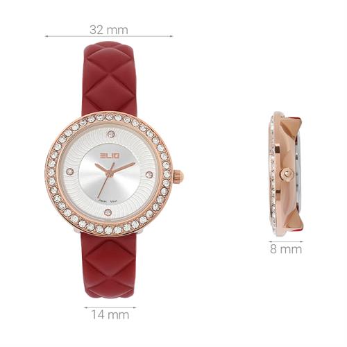 Đồng hồ Elio Starlight 32 mm Nữ EL144-02 Màu Đỏ