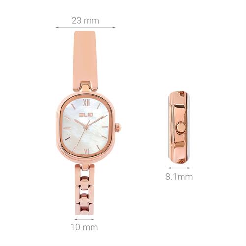 Đồng hồ Elio Sunshine 23 mm Nữ ES167-01 Màu Vàng Hồng