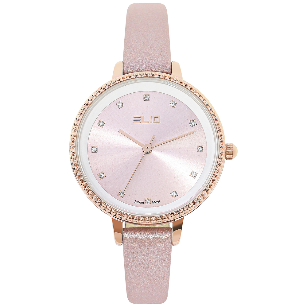 Đồng hồ Elio Starlight 32 mm Nữ EL146-02 Màu Hồng