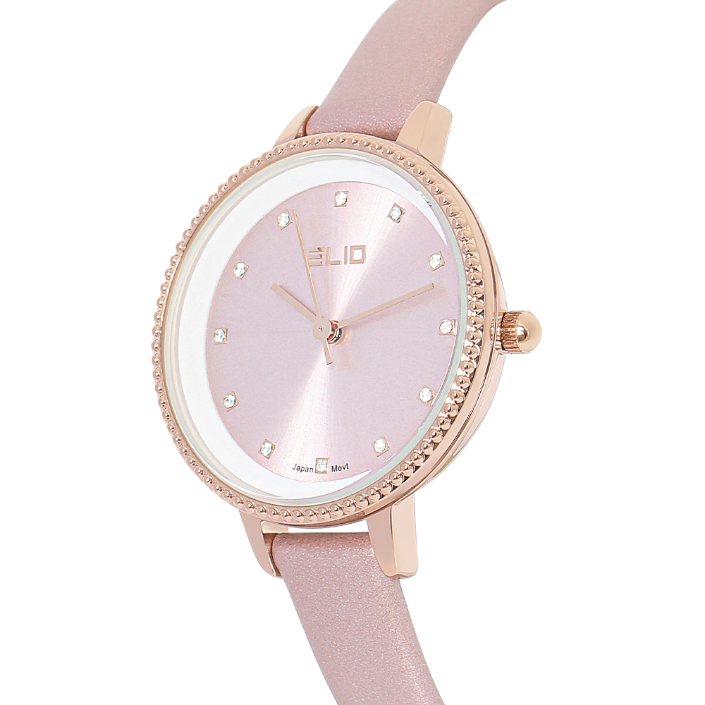 Đồng hồ Elio Starlight 32 mm Nữ EL146-02 Màu Hồng