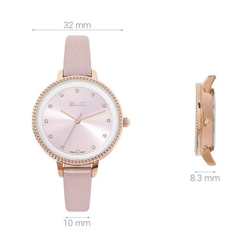 Đồng hồ Elio Starlight 32 mm Nữ EL146-02 Màu Hồng