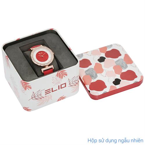 Đồng hồ Elio Xmas 32 mm Nữ EL147-01 Màu Đỏ
