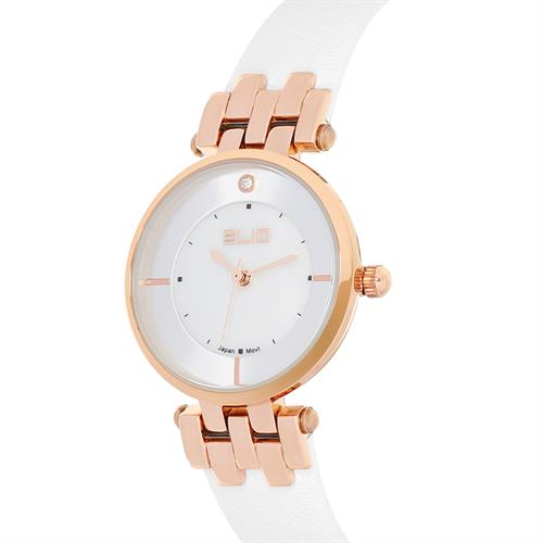 Đồng hồ Elio 28 mm Nữ EL148-01 Màu Trắng