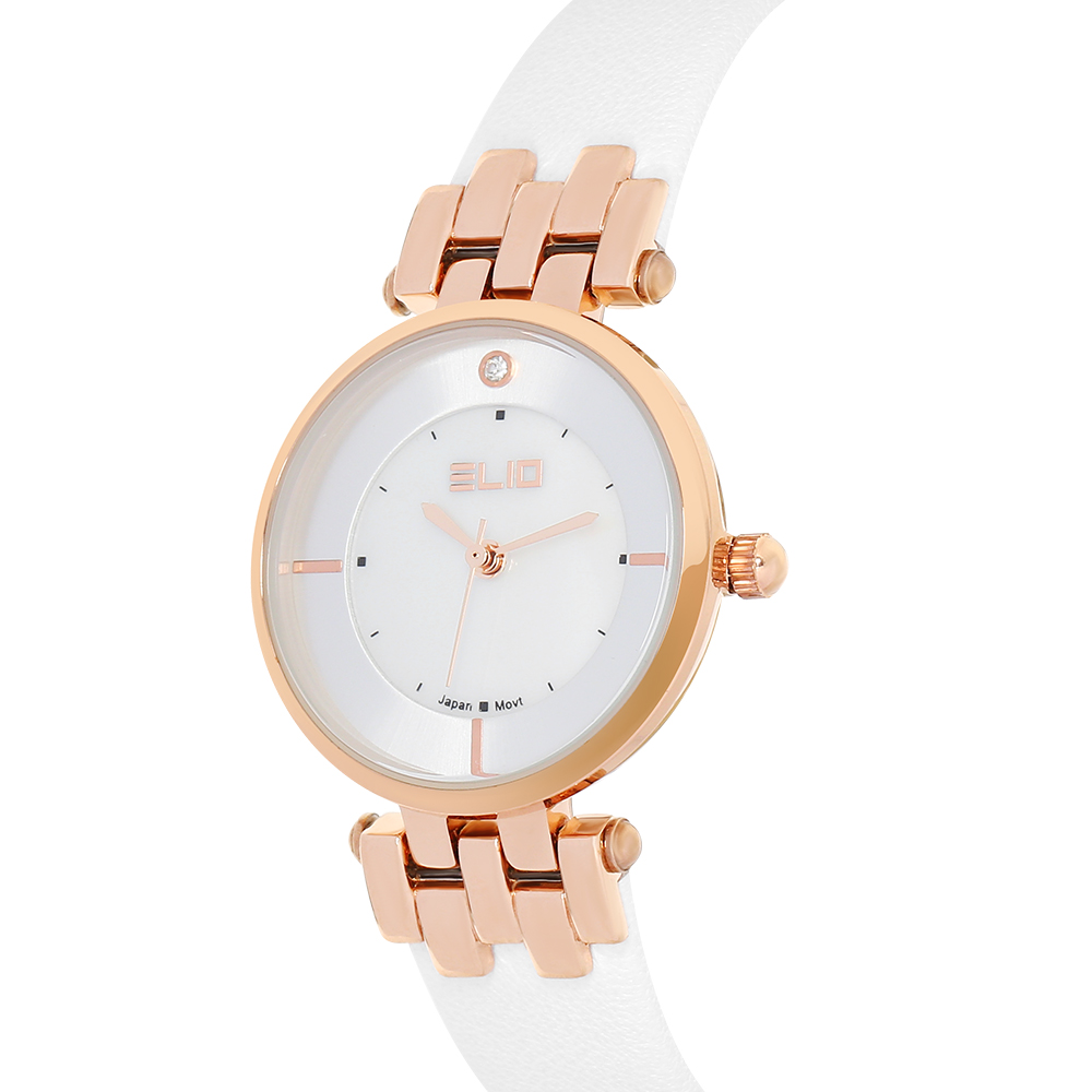 Đồng hồ Elio 28 mm Nữ EL148-01 Màu Trắng