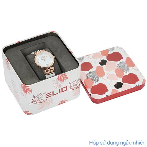 Đồng hồ Elio 28 mm Nữ EL148-01 Màu Trắng