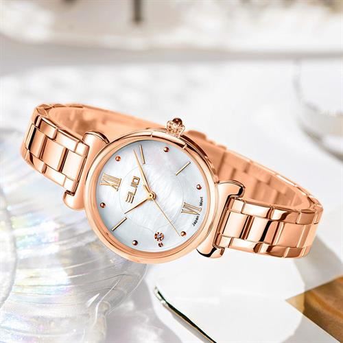 Đồng hồ Elio Sunshine 32 mm Nữ ES174-02 Màu Vàng Hồng