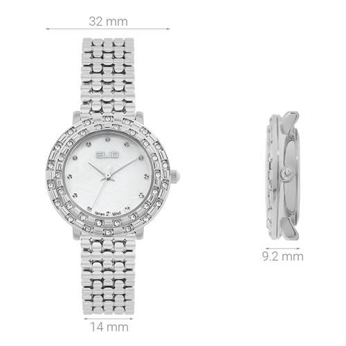 Đồng hồ Elio Starlight 32 mm Nữ ES175-01 Màu Bạc