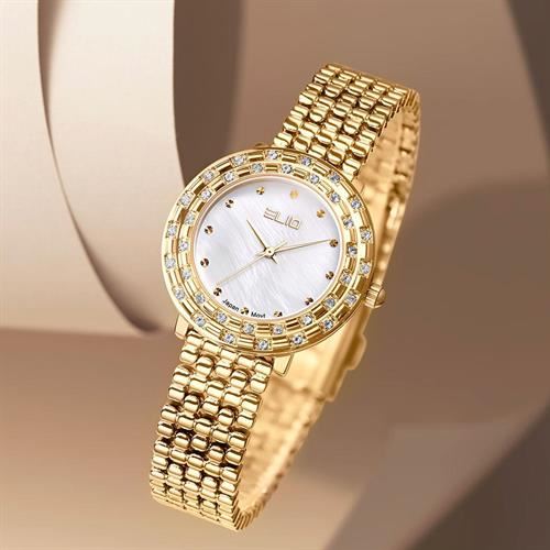 Đồng hồ Elio Starlight 32 mm Nữ ES175-02 Màu Vàng