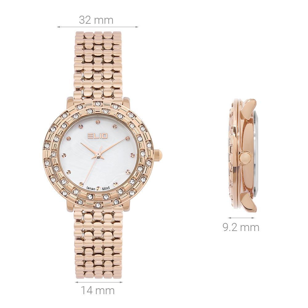 Đồng hồ Elio Starlight 32 mm Nữ ES175-03 Màu Vàng Hồng