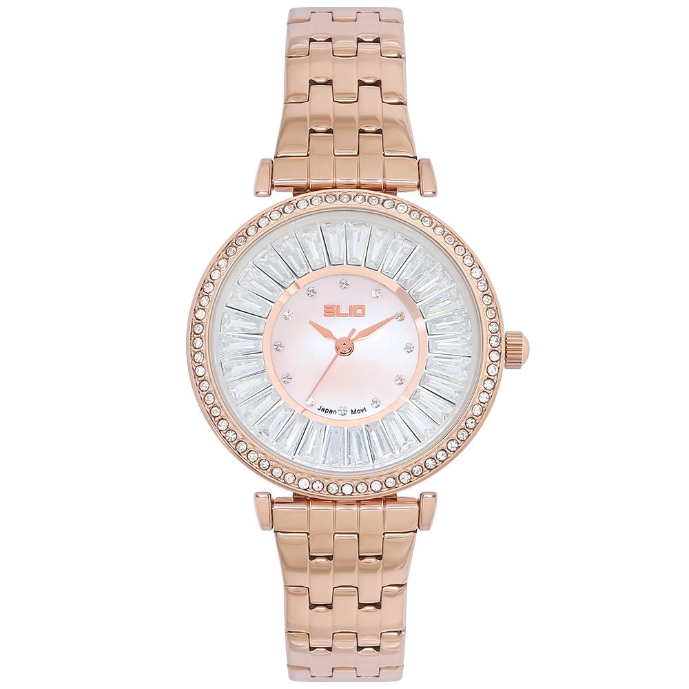 Đồng hồ Elio Starlight 33 mm Nữ ES176-01 Màu Vàng Hồng