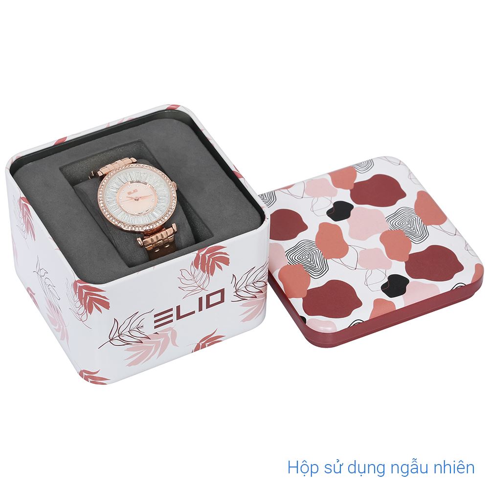 Đồng hồ Elio Starlight 33 mm Nữ ES176-01 Màu Vàng Hồng