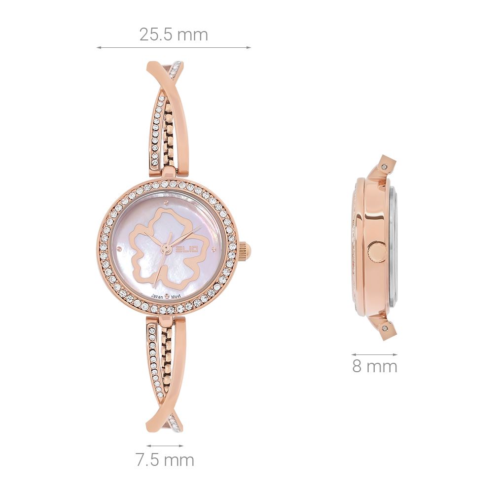 Đồng hồ Elio Starlight 25.5 mm Nữ ES178-01 Màu Vàng Hồng