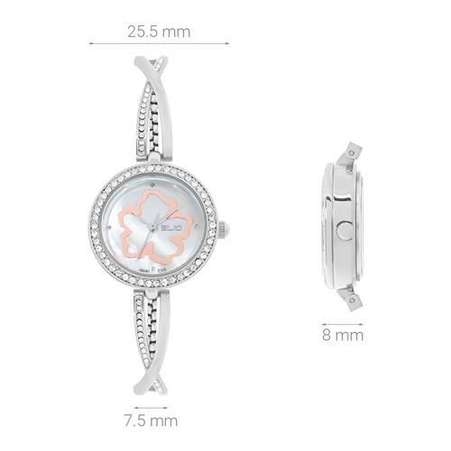 Đồng hồ Elio Starlight 25.5 mm Nữ ES178-02 Màu Bạc