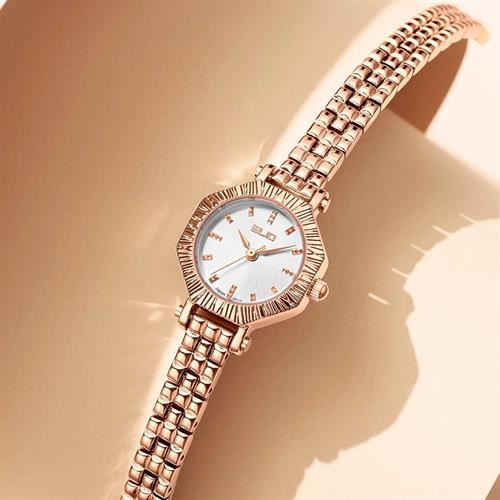 Đồng hồ Elio Sunshine 23.5 mm Nữ ES181-02 Màu Vàng Hồng