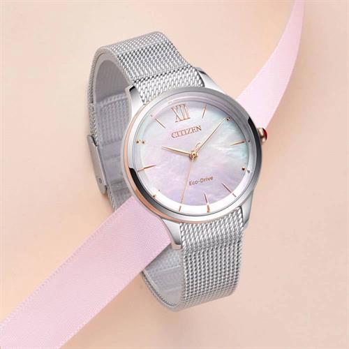 Đồng hồ Citizen L 32 mm Nữ EM0816-88Y Màu Bạc