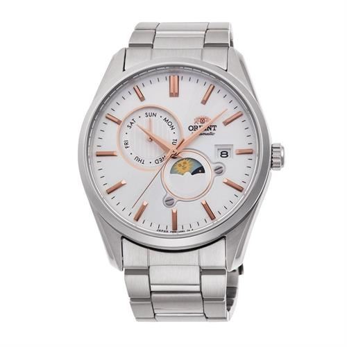 Đồng hồ Orient Sun & Moon 41.5 mm Nam RA-AK0306S30B Màu Bạc