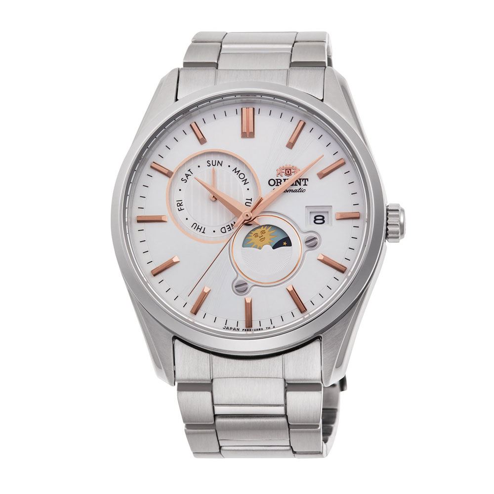 Đồng hồ Orient Sun & Moon 41.5 mm Nam RA-AK0306S30B Màu Bạc