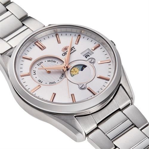Đồng hồ Orient Sun & Moon 41.5 mm Nam RA-AK0306S30B Màu Bạc