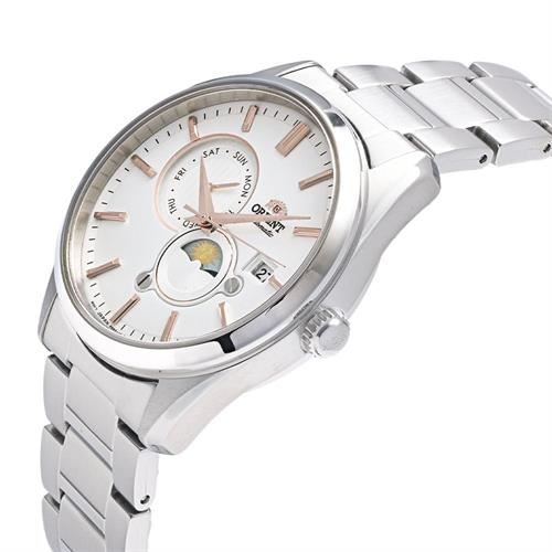 Đồng hồ Orient Sun & Moon 41.5 mm Nam RA-AK0306S30B Màu Bạc