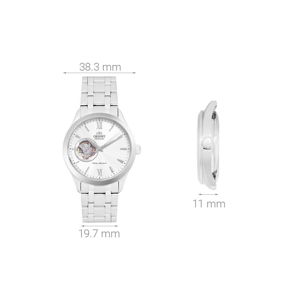 Đồng hồ Orient 38.3 mm Nam TAG03001W0 Màu Bạc