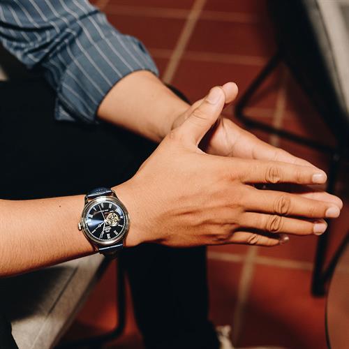 Đồng hồ Orient 43 mm Nam TAG00004D0 Màu Xanh