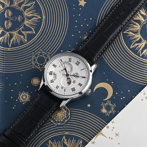 Đồng hồ Orient Sun & Moon 42.5 mm Nam RA-AK0008S30B Màu Đen