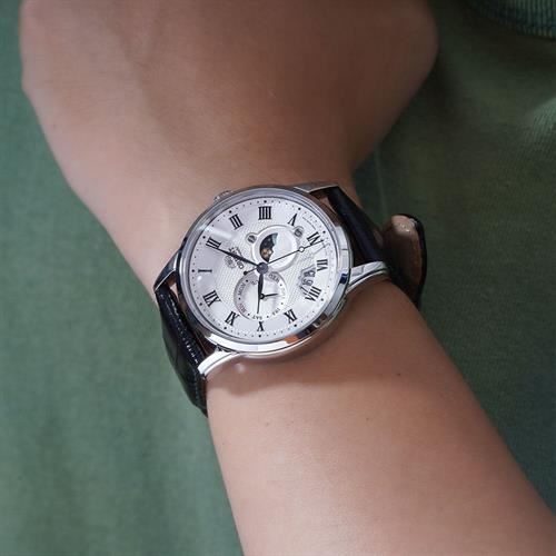 Đồng hồ Orient Sun & Moon 42.5 mm Nam RA-AK0008S30B Màu Đen