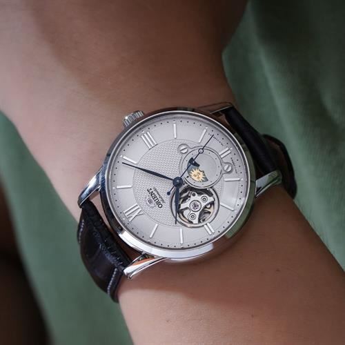 Đồng hồ Orient Sun & Moon 42 mm Nam RA-AS0011S30B Màu Đen