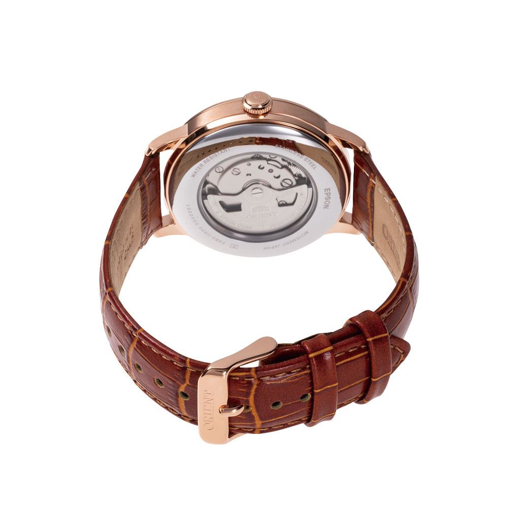 Đồng hồ Orient Sun & Moon 41.5 mm Nam RA-AK0801S30B Màu Nâu