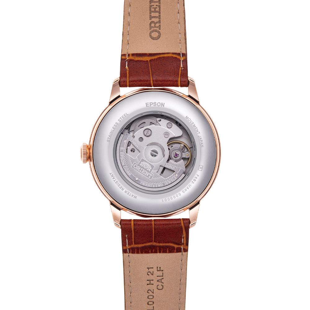 Đồng hồ Orient Sun & Moon 41.5 mm Nam RA-AK0801S30B Màu Nâu