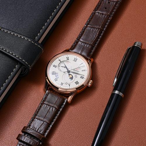 Đồng hồ Orient Sun & Moon 42.5 mm Nam RA-AK0007S30B Màu Nâu