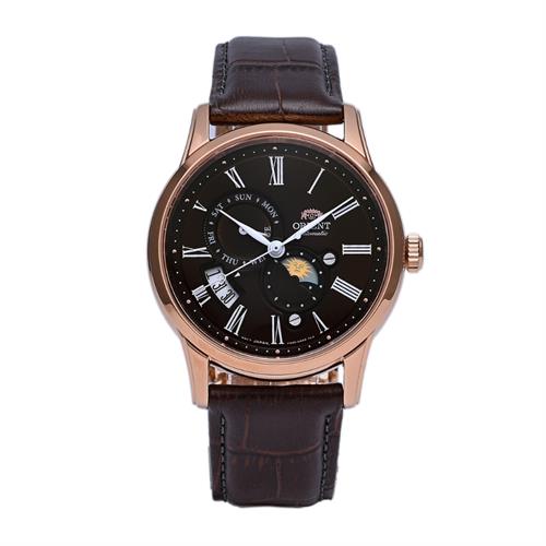 Đồng hồ Orient Sun & Moon 42.5 mm Nam RA-AK0009T30B Màu Nâu