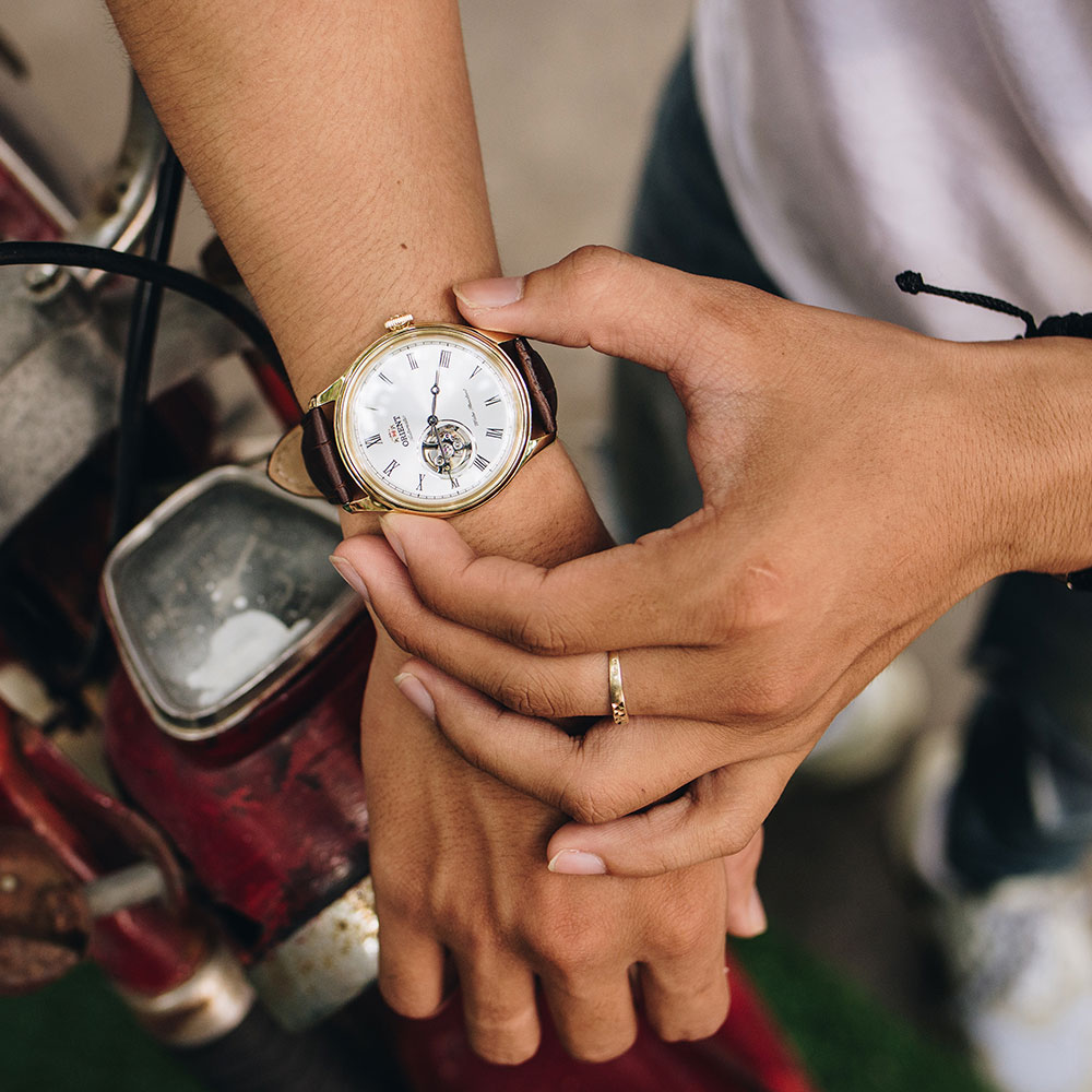 Đồng hồ Orient 43 mm Nam TAG00002W0 Màu Nâu