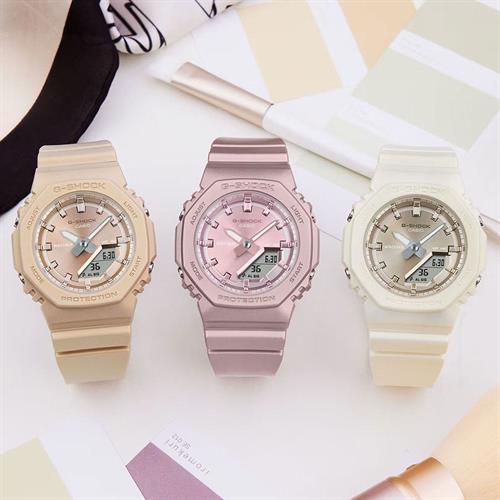 Đồng hồ G-Shock 2100 40.2 mm Nữ GMA-P2100ST-7ADR Màu Vàng