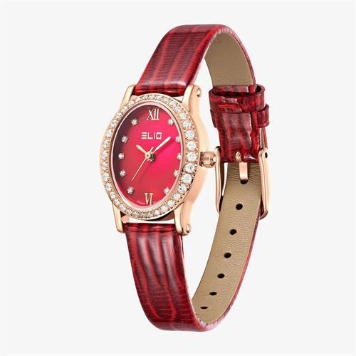 Đồng hồ Elio Starlight 23 mm Nữ EL153-04 Màu Đỏ