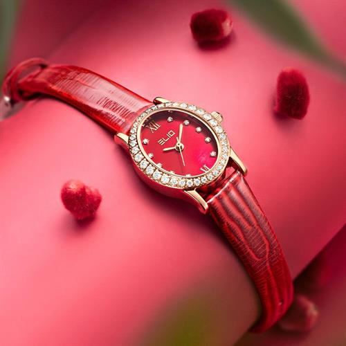 Đồng hồ Elio Starlight 23 mm Nữ EL153-04 Màu Đỏ