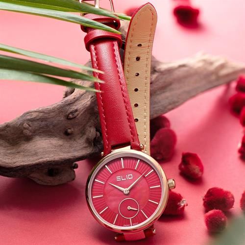 Đồng hồ Elio 33 mm Nữ EL154-03 Màu Đỏ