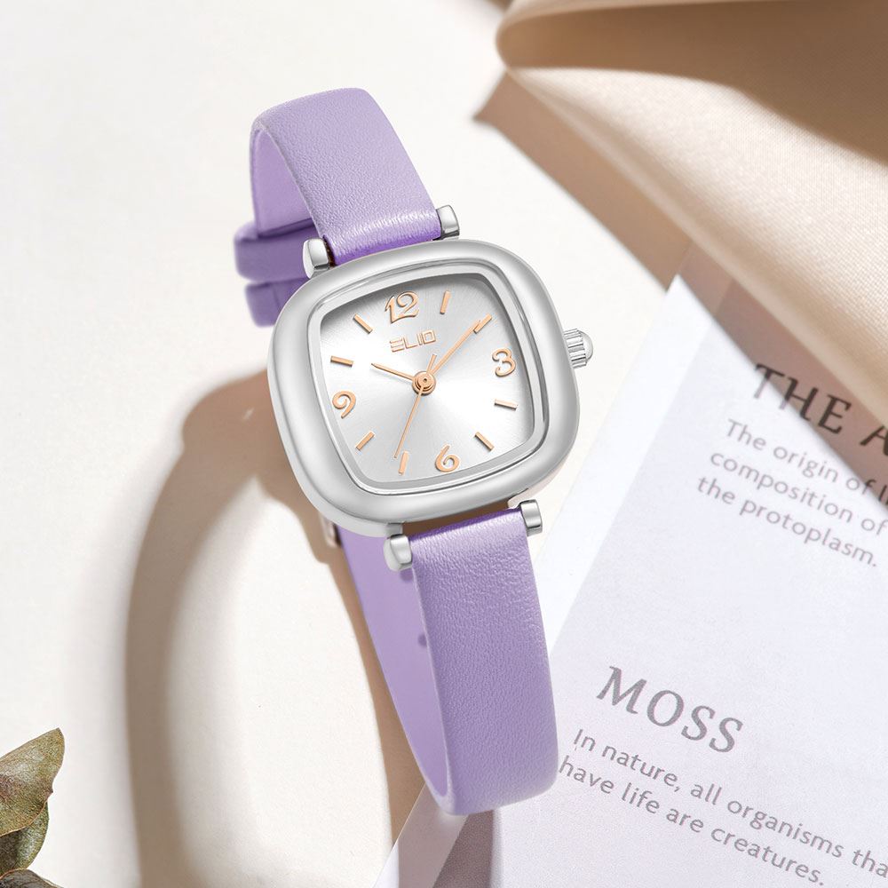 Đồng hồ Elio Elegant Lady 26 mm Nữ EL159-01 Màu Tím