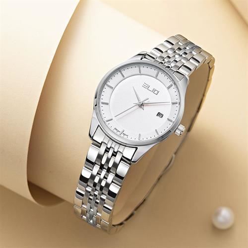 Đồng hồ Elio 28 mm Nữ ES179-02 Màu Bạc